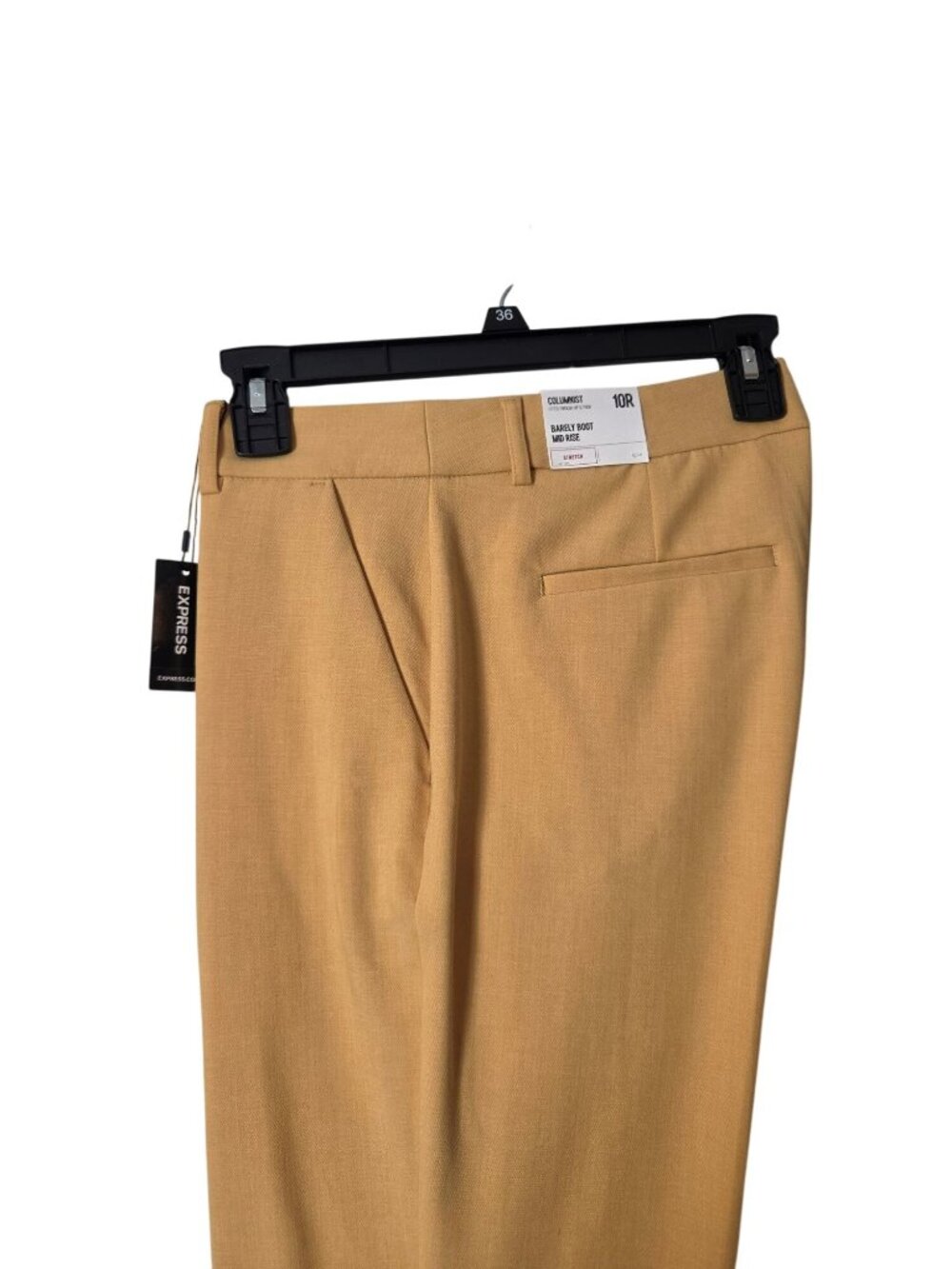 Classic Professional Express Gold Dress Pants Office Quiet Luxury Polished - Picture 6 of 13